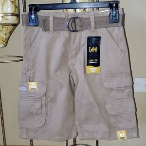 Lee Boys Cargo Shorts Khaki NWT